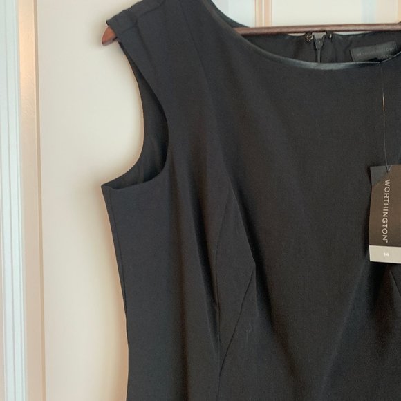 Worthington Little Black Dress, Size 14, NWT - Picture 5 of 6